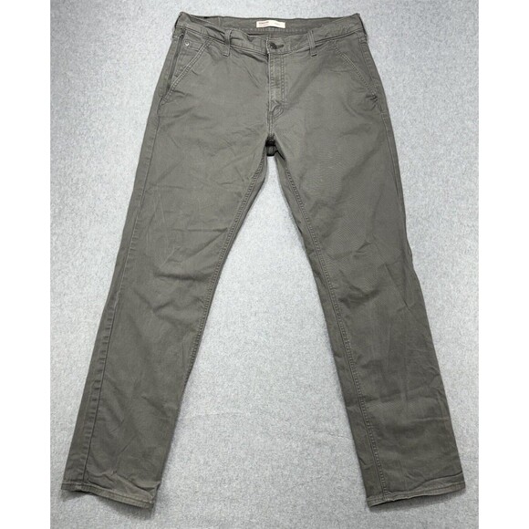 Signature Levi Strauss Mens Pants Sz 32x31‎ Gray Athletic Chino Classic Denim - Picture 1 of 14